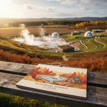 Autumn bench with cool light and tidy trays
