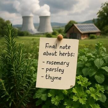 Note about herbs and shade nets