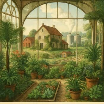 Small conservatory stamp pressed onto paper