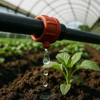 Close of calibrated drip emitter on line