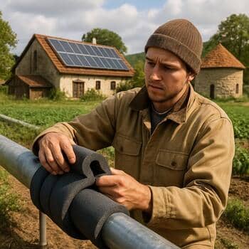 Insulation wrap around a thermal pipe