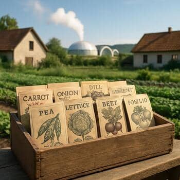 Drawer of seed envelopes with tidy dividers