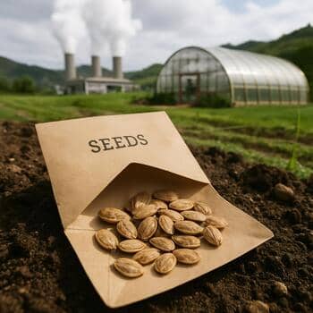 Seed-saving envelope labeled for the meadow strip