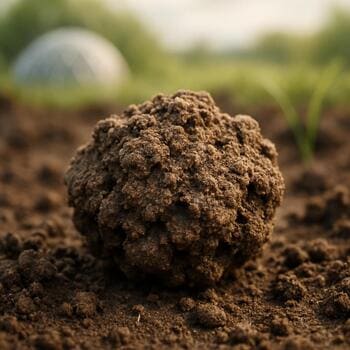 Macro of stable soil aggregates with pores