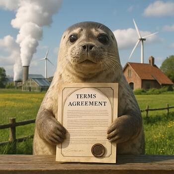 Agreement stamp in green